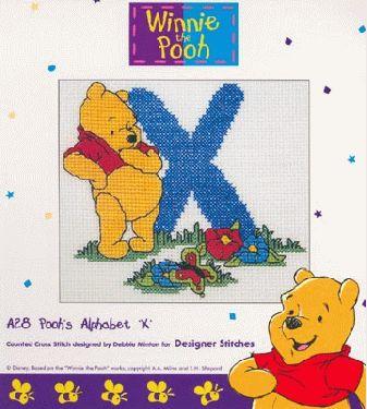 Disney Winnie the Pooh X Cross Stitch Pattern
